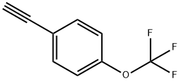 1-エチニル-4-(トリフルオロメトキシ)ベンゼン 化学構造式