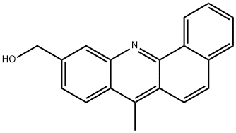 10-HYDROXYMETHYL-7-METHYLBENZ[C]ACRIDINE Structure
