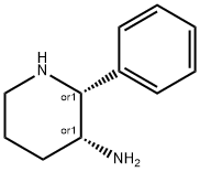 3α-アミノ-2α-フェニルピペリジン 化学構造式