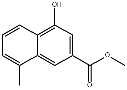 2-Naphthalenecarboxylic acid, 4-hydroxy-8-Methyl-, Methyl ester Structure