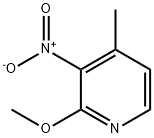 2-甲氧基-3-硝基-4-甲基吡啶, 160590-36-3, 结构式
