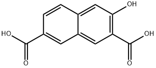 3-ヒドロキシ-2,7-ナフタレンジカルボン酸 化学構造式