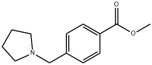 4-(ピロリジノメチル)安息香酸メチル 化学構造式