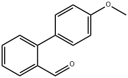 4'-メトキシビフェニル-2-カルボキシアルデヒド 化学構造式