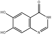 6,7-ジヒドロキシキナゾリン-4(3H)-オン 化学構造式