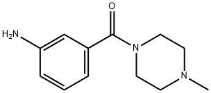 (3-アミノフェニル)(4-メチル-1-ピペラジニル)メタノン 化学構造式
