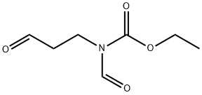 Carbamic  acid,  formyl(3-oxopropyl)-,  ethyl  ester  (9CI) Structure