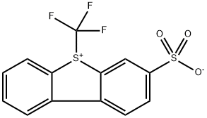 S-(トリフルオロメチル)ジベンゾチオフェニウム3-スルホナート 化学構造式