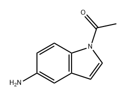 1-(5-アミノ-1H-インドール-1-イル)エタノン 化学構造式
