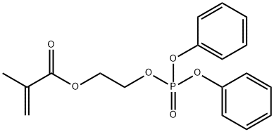 Methacrylic acid, 2-hydroxyethyl ester diphenyl phosphate Structure