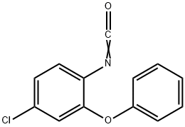 4-氯-2-苯氧基苯基乙氰酸酯, 160693-21-0, 结构式