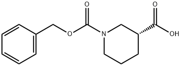 (R)-ピペリジン-1,3-二カルボン酸1-ベンジルエステル 化学構造式