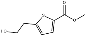 2-Thiophenecarboxylic acid, 5-(2-hydroxyethyl)-, methyl ester Struktur