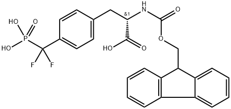 N-ALFA-FMOC-4-(PHOSPHONODIFLUOROMETHYL)-L-PHENYLALANINE Structure