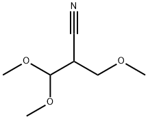 Α-二甲氧甲基-Β-甲氧基丙腈 结构式