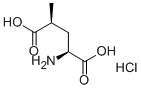 (2S,4S)-4-メチルグルタミン酸塩酸塩 化学構造式