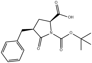 (4R)-BOC-4-苄基-焦谷氨酸, 160806-16-6, 结构式