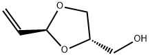 trans-2-vinyl-1,3-dioxolane-4-methanol Struktur