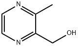 (3-メチル-2-ピラジニル)メタノール 化学構造式