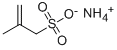 2-メチルアリルスルホン酸アンモニウム 化学構造式