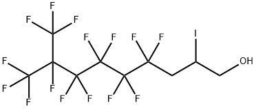 3-(パーフルオロ-5-メチルヘキシル)-2-ヨードプロパノール 化学構造式