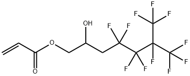 3-(PERFLUORO-3-METHYLBUTYL)-2-HYDROXYPROPYL ACRYLATE Struktur