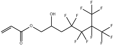 3-(PERFLUORO-3-METHYLBUTYL)-2-HYDROXYPROPYL ACRYLATE Structure