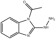 2H-Benzimidazol-2-one,1-acetyl-1,3-dihydro-,2-hydrazone(9CI) Struktur