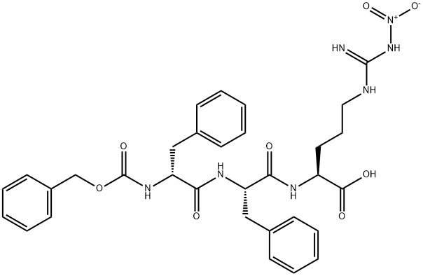 Z-D-PHE-PHE-ARG(NO2)-OH Struktur