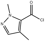 1H-Pyrazole-5-carbonyl chloride, 1,4-dimethyl- (9CI) Structure