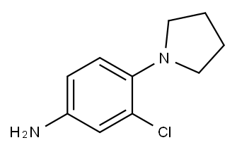 3-Chloro-4-(1-pyrrolidinyl)aniline Structure
