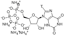 XANTHOSINE-[8-3H] 5'-TRIPHOSPHATE TETRAAMMONIUM SALT Structure