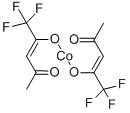 ビス(トリフルオロ-2,4-ペンタンジオナト) コバルト(ＩＩ) 化学構造式