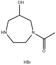 1-acetyl-1,4-diazepan-6-ol hydrobromide Struktur