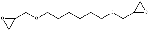 1,6-ビス(オキシラニルメトキシ)ヘキサン 化学構造式