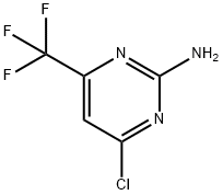 2-AMINO-4-CHLORO-6-TRIFLUOROMETHYL-PYRIMIDINE Struktur