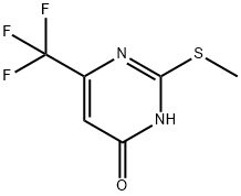 6-三氟甲基-4-羟基-2-甲硫基嘧啶,16097-62-4,结构式