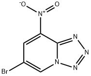 6-ブロモ-8-ニトロテトラゾロ[1,5-A]ピリジン 化学構造式
