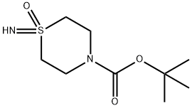 1-亚氨基硫代吗啉-4-羧酸叔丁酯1-氧化物, 1609964-38-6, 结构式