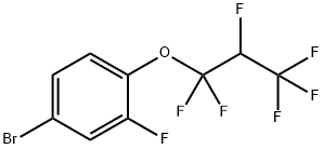 (4-Bromo-2-fluorophenyl) 1,1,2,3,3,3-hexafluoropropyl ether Structure