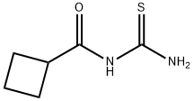 Cyclobutanecarboxamide, N-(aminothioxomethyl)- (9CI) Structure
