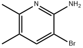 2-アミノ-3-ブロモ-5,6-ジメチルピリジン 化学構造式