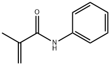 N-苯基甲基丙烯酰胺, 1611-83-2, 结构式