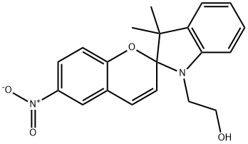 1-(2-ヒドロキシエチル)-3,3-ジメチルインドリノ-6'-ニトロベンゾピリロスピラン 化学構造式