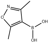 3,5-ジメチルイソオキサゾール-4-ボロン酸 化学構造式