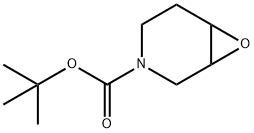 7-Oxa-3-azabicyclo[4.1.0]heptane-3-carboxylic acid, 1,1-dimethylethyl ester Struktur