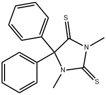 2,4-Imidazolidinedithione, 1,3-dimethyl-5,5-diphenyl- Structure