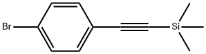 (4-溴苯基乙炔基)三甲基硅烷 结构式