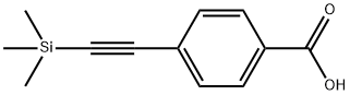 4-(三甲基硅烷乙炔基)苯甲酸, 16116-80-6, 结构式