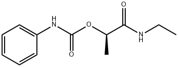 (R)-N-エチル-2-[[(フェニルアミノ)カルボニル]オキシ]プロパンアミド 化学構造式